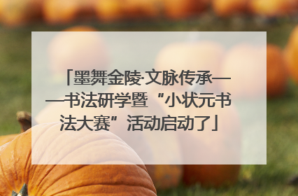 墨舞金陵·文脉传承——书法研学暨“小状元书法大赛”活动启动了