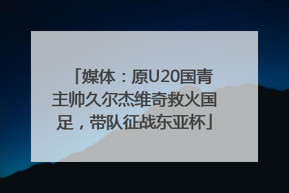 媒体：原U20国青主帅久尔杰维奇救火国足，带队征战东亚杯