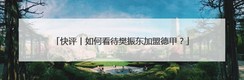 快评丨如何看待樊振东加盟德甲？