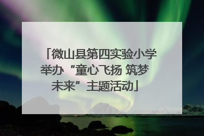 微山县第四实验小学举办“童心飞扬 筑梦未来”主题活动