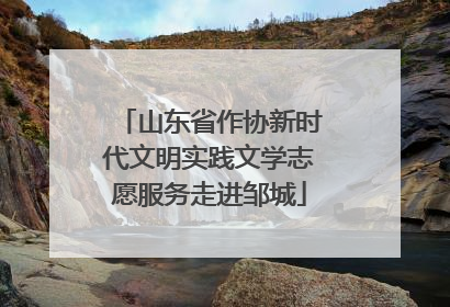 山东省作协新时代文明实践文学志愿服务走进邹城