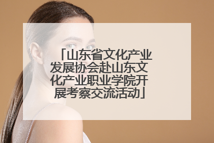 山东省文化产业发展协会赴山东文化产业职业学院开展考察交流活动