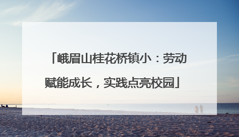 峨眉山桂花桥镇小：劳动赋能成长，实践点亮校园