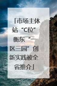 市场主体站“C位” 衡东“一区三园”创新实践被全省推介