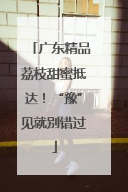广东精品荔枝甜蜜抵达！“豫”见就别错过