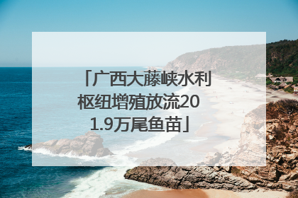 广西大藤峡水利枢纽增殖放流201.9万尾鱼苗