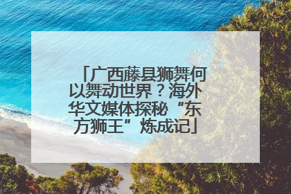 广西藤县狮舞何以舞动世界？海外华文媒体探秘“东方狮王”炼成记