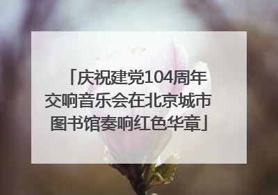 庆祝建党104周年交响音乐会在北京城市图书馆奏响红色华章