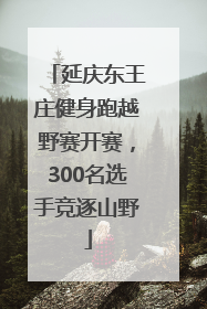 延庆东王庄健身跑越野赛开赛，300名选手竞逐山野