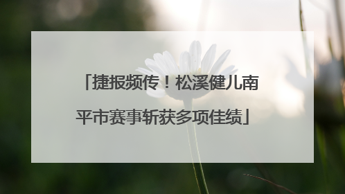 捷报频传！松溪健儿南平市赛事斩获多项佳绩