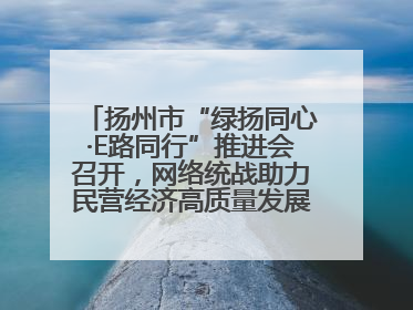 扬州市“绿扬同心·E路同行”推进会召开，网络统战助力民营经济高质量发展行动启动