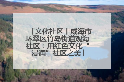文化社区丨威海市环翠区竹岛街道观海社区：用红色文化“浸润”社区之美