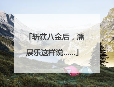 斩获八金后，潘展乐这样说……