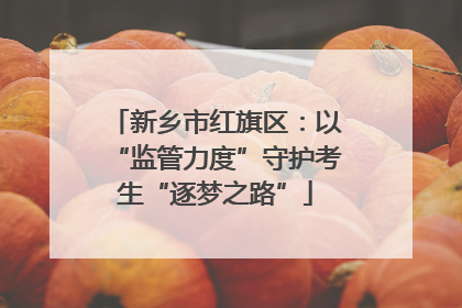 新乡市红旗区：以“监管力度”守护考生“逐梦之路”