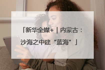 新华全媒+｜内蒙古：沙海之中建“蓝海”
