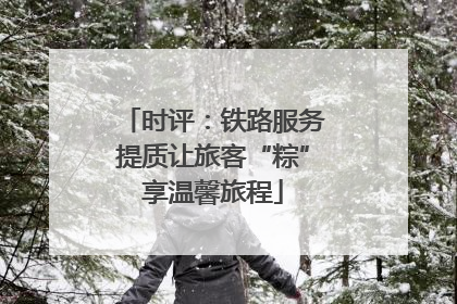 时评：铁路服务提质让旅客“粽”享温馨旅程