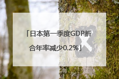日本第一季度GDP折合年率减少0.2%