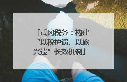 武冈税务：构建“以税护遗、以旅兴遗”长效机制