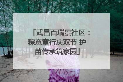 武昌百瑞景社区：粽意童行庆双节 护苗传承筑家园