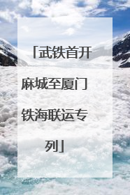 武铁首开麻城至厦门铁海联运专列