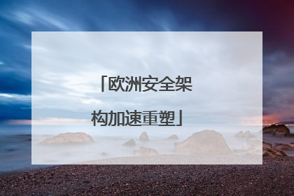 欧洲安全架构加速重塑