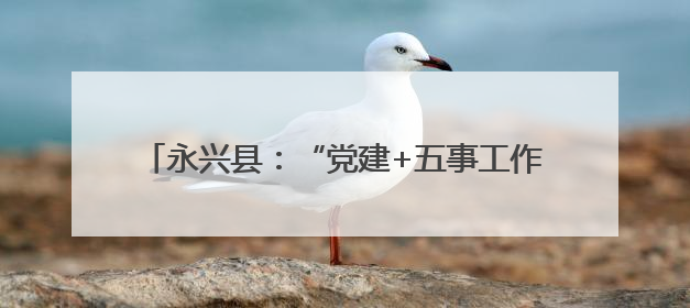 永兴县：“党建+五事工作法”推动基层治理现代化