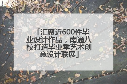 汇聚近600件毕业设计作品，南通八校打造毕业季艺术创意设计联展