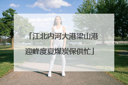江北内河大港梁山港迎峰度夏煤炭保供忙