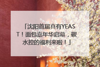 沈阳首届真有YEAST！面包嘉年华启幕，碳水控的福利来啦！