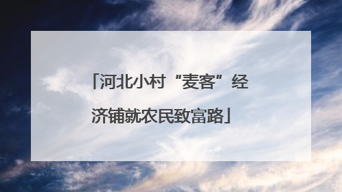 河北小村“麦客”经济铺就农民致富路
