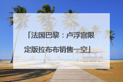 法国巴黎：卢浮宫限定版拉布布销售一空