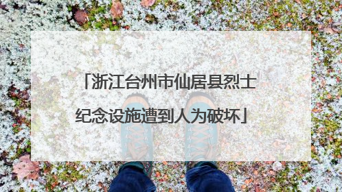 浙江台州市仙居县烈士纪念设施遭到人为破坏