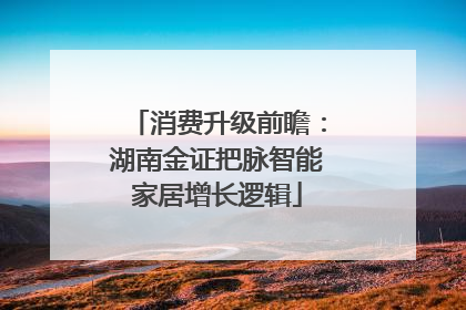 消费升级前瞻：湖南金证把脉智能家居增长逻辑