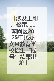 涉及工附、松雷……南岗区2025年民办义务教育学校招生“摇号”结果出炉