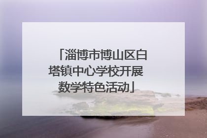 淄博市博山区白塔镇中心学校开展数学特色活动