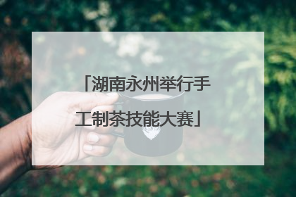 湖南永州举行手工制茶技能大赛
