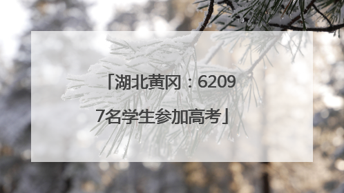 湖北黄冈：62097名学生参加高考