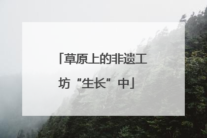 草原上的非遗工坊“生长”中