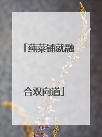 莼菜铺就融合双向道