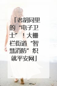 老胡同里的“电子卫士”！大栅栏街道“智慧消防”织就平安网