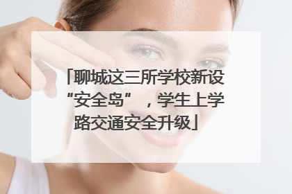 聊城这三所学校新设“安全岛”，学生上学路交通安全升级