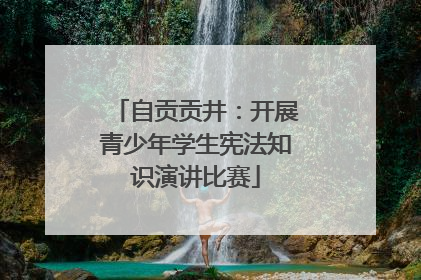 自贡贡井：开展青少年学生宪法知识演讲比赛