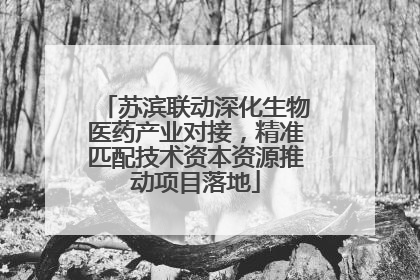 苏滨联动深化生物医药产业对接，精准匹配技术资本资源推动项目落地