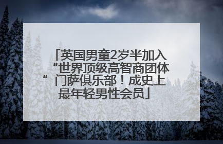 英国男童2岁半加入“世界顶级高智商团体”门萨俱乐部！成史上最年轻男性会员