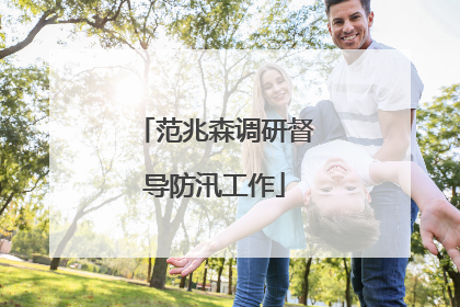 范兆森调研督导防汛工作