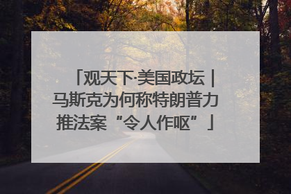 观天下·美国政坛｜马斯克为何称特朗普力推法案“令人作呕”
