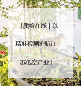 质检在线｜以精准检测护航江苏低空产业