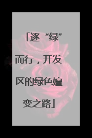 逐“绿”而行，开发区的绿色嬗变之路