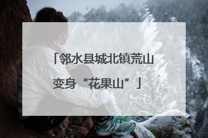邻水县城北镇荒山变身“花果山”