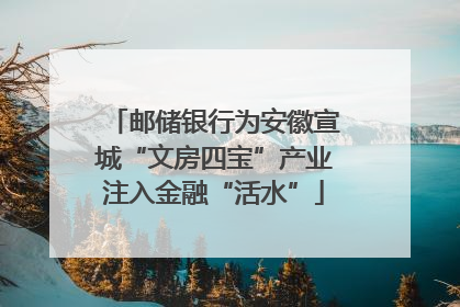 邮储银行为安徽宣城“文房四宝”产业注入金融“活水”